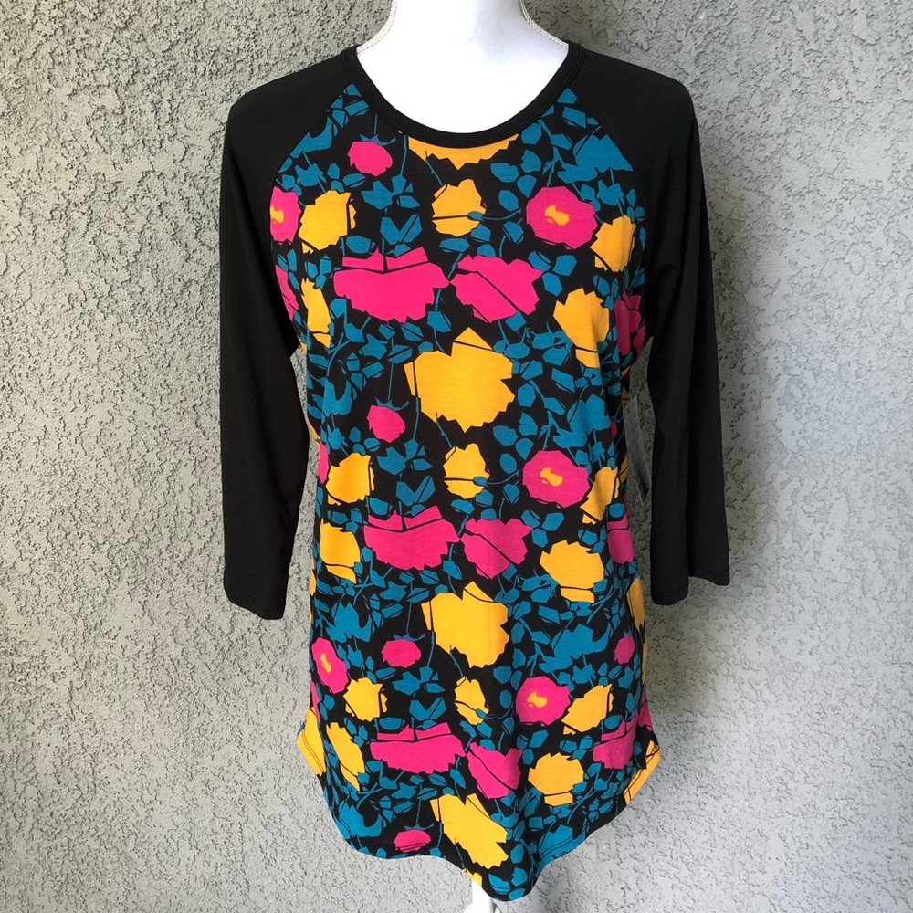 LuLaRoe Randy Baseball Raglan Tee